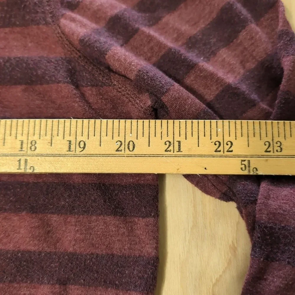 Banana Republic Sweater Pullover Men's Med long sleeve Pocket 1/4 Button Striped